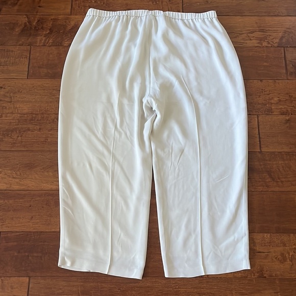 Eileen Fisher Silk Georgette Crepe Cropped Pant Size L - Picture 5 of 13